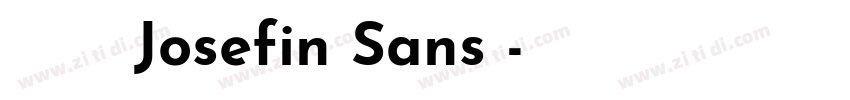 商用需购买授权Josefin Sans 字体转换